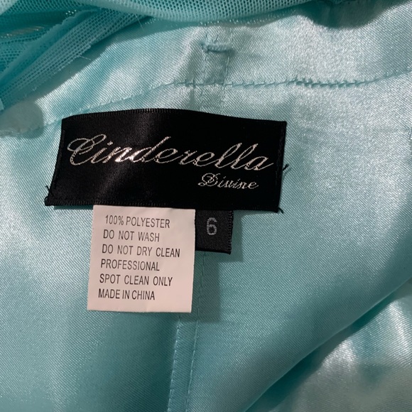 Aqua blue prom dress - Picture 7 of 7